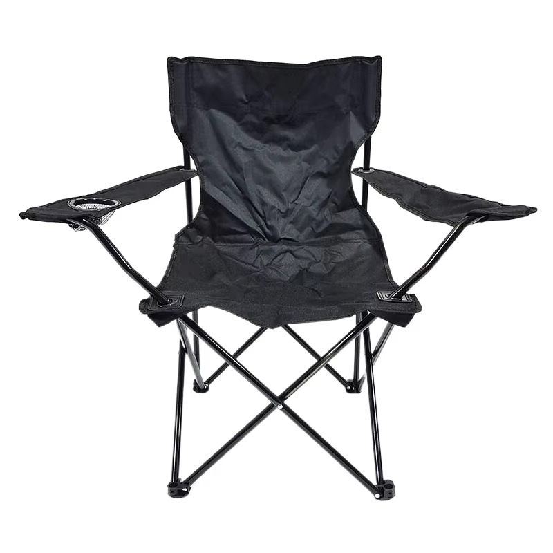 Lisslune | Portable Folding Camping Chair with Armrest, Backrest & Cup Holder