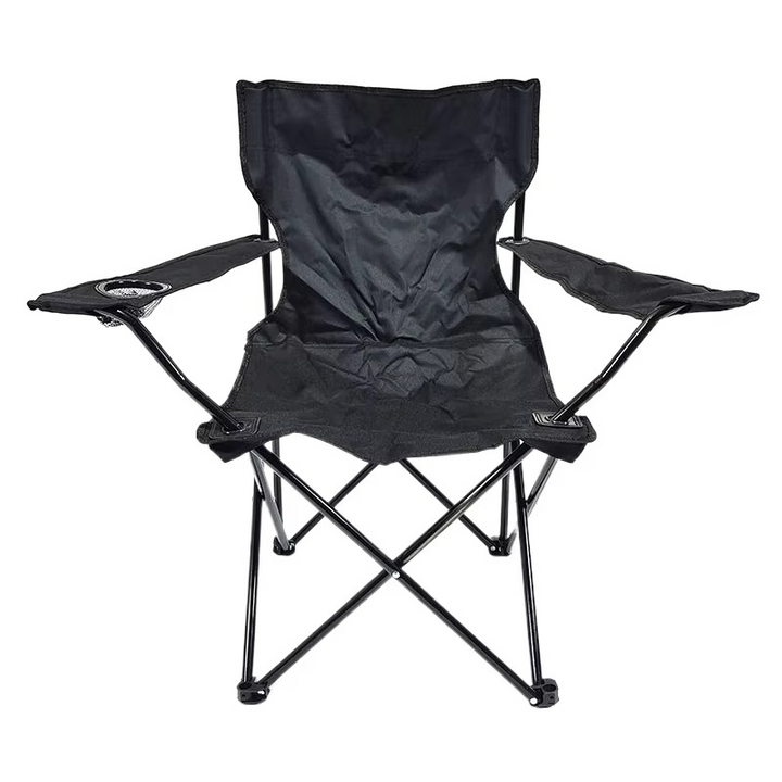 Lisslune | Portable Folding Camping Chair with Armrest, Backrest & Cup Holder