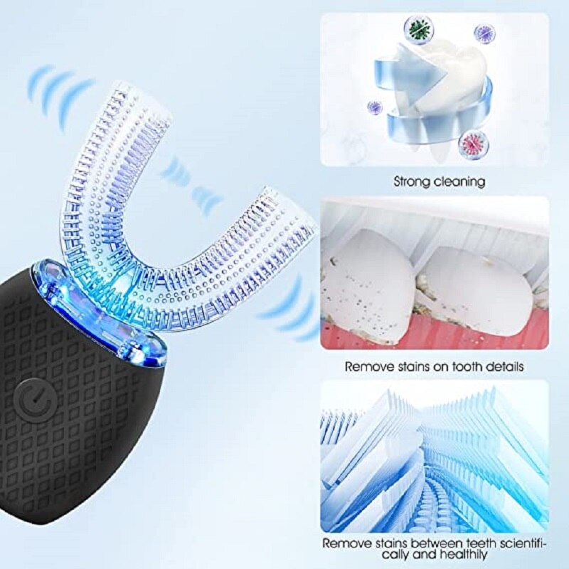 Lisslune | Clean360 U-Shape Blue Light Tooth Cleaner