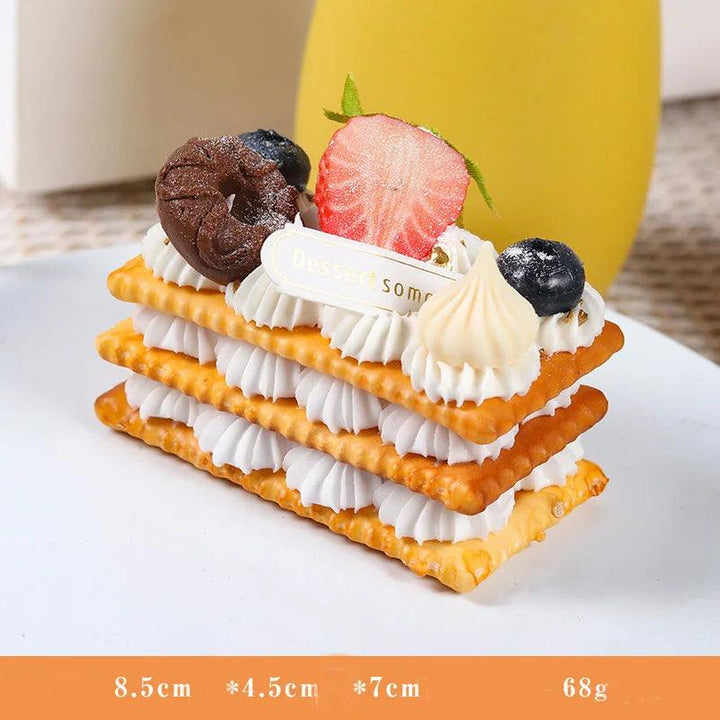 Lisslune | Realistic Artificial Dessert Cake for Home Decor and Photography - Food Simulation Model FCYY-002