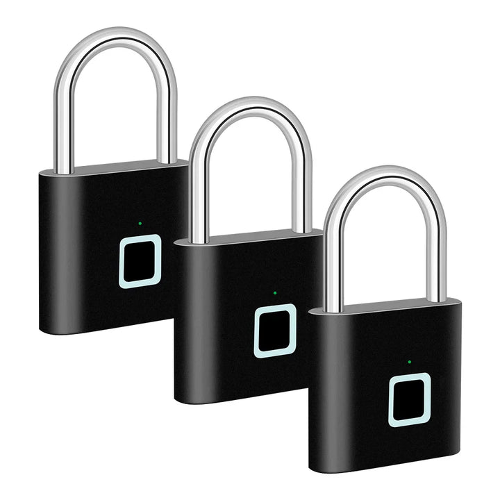Lisslune | Smart Fingerprint Padlock with USB Charging & Waterproof Design – Titan
