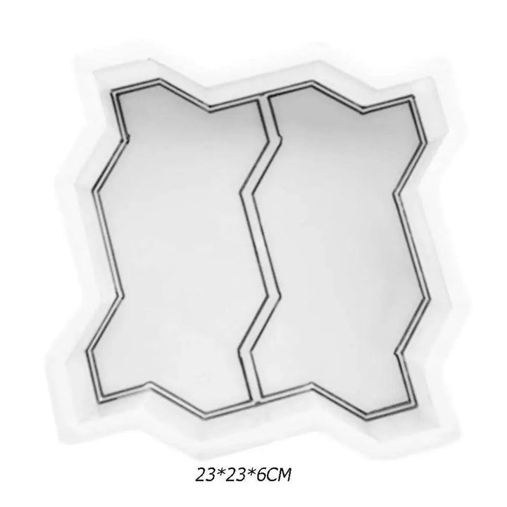 Lisslune | DIY Plastic Tile Mold for Garden Paths - Heavy Cement Stepping Stone Maker