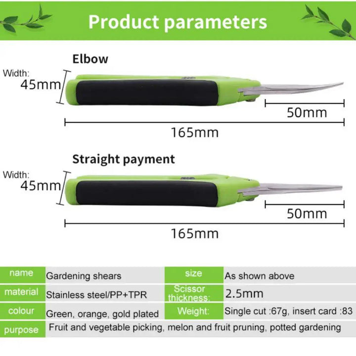 Lisslune | Ergonomic Precision Garden Shears for Effortless Plant Trimming
