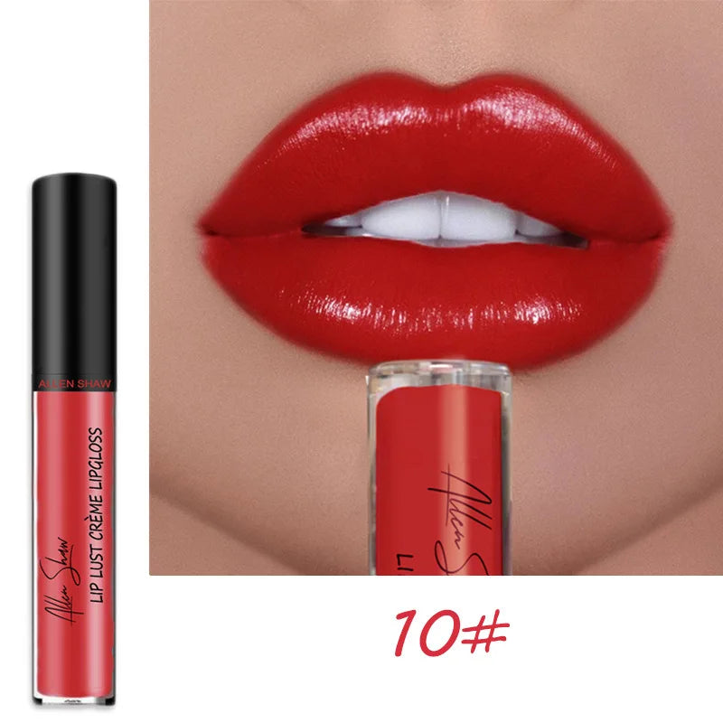 Rynx | 12 Colors Sexy Women's Lipstick Waterproof Long-lasting Moisturizing Lip Gloss Vivid Color Lip Gloss Women's Make-up maquiagem