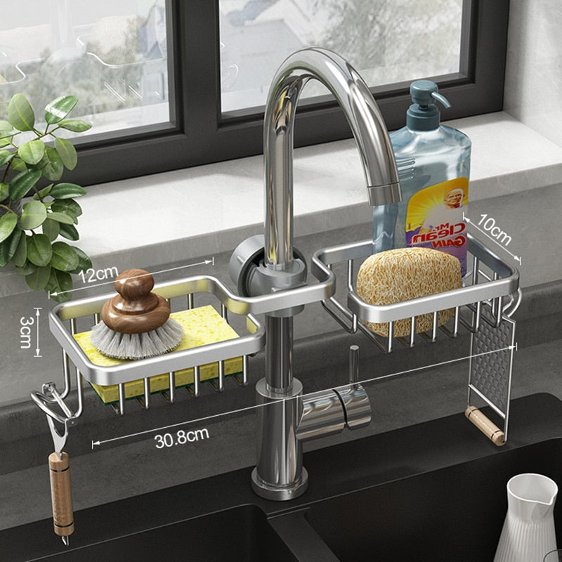 Lisslune | Kitchen Organizer Sink Drain Rack