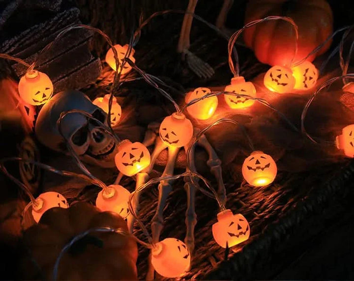 Lisslune | Halloween LED Pumpkin & Skull String Lights