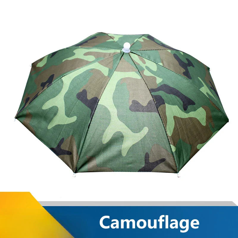 Rynx | Portable Umbrella Hat Foldable Outdoor Fishing Sun Protection Waterproof Camping Fishing Headwear