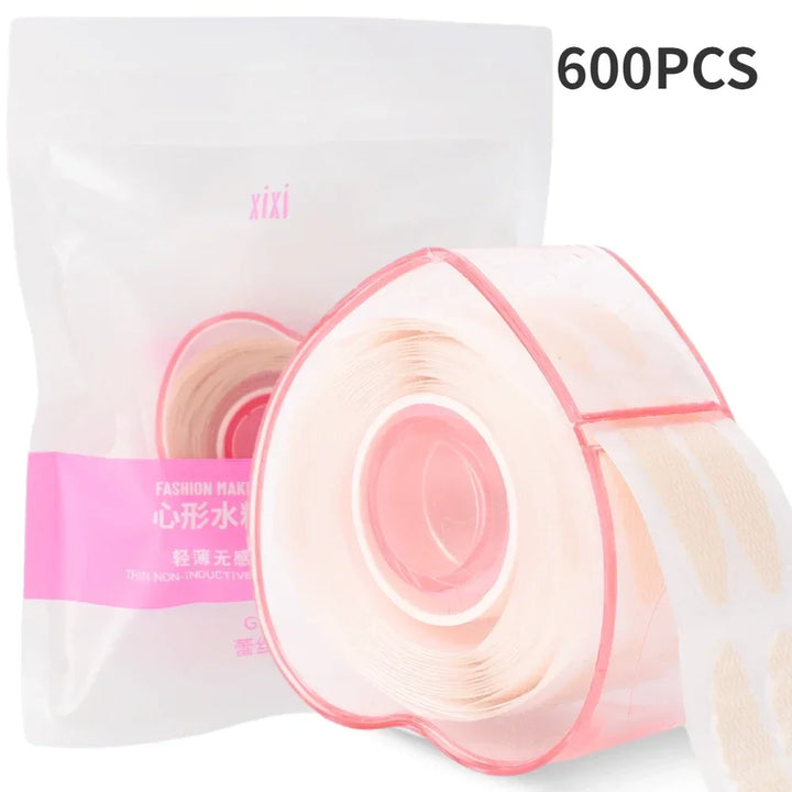 Rynx | Lace mesh invisible double eyelid tape stickers 360/600PCS self-adhesive eyelid tape stickers S/L makeup beige eyelid lift tools