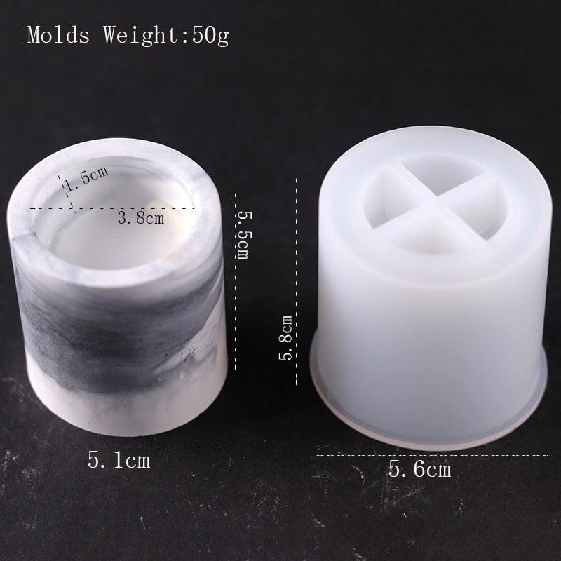 Lisslune | Round Silicone Molds for Creative Candle Holders and Stylish Plant Pots: Elevate Your Home Decor Projects