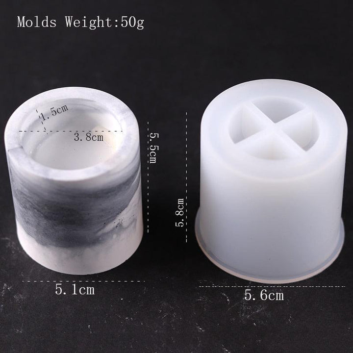 Lisslune | Round Silicone Molds for Creative Candle Holders and Stylish Plant Pots: Elevate Your Home Decor Projects