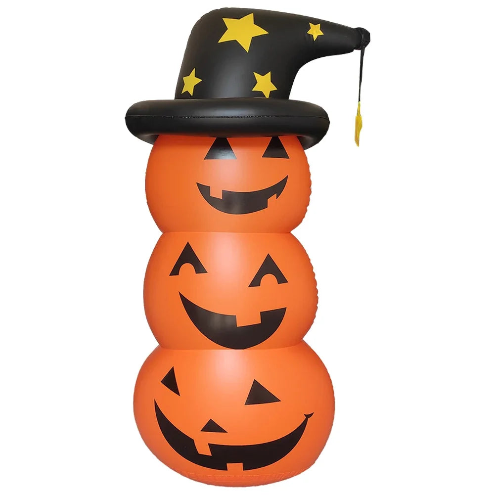Rynx | Halloween Standing Inflatable Pumpkin Windproof Stacked Pumpkins Festival Themed Party House Outdoor Tumbler Toy Props