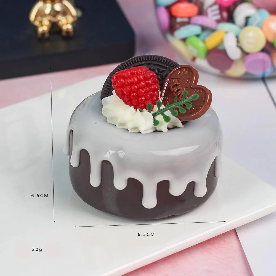 Lisslune | Realistic Artificial Sea Salt Room Cake Model - Ideal for Events, Home Decor, and Restaurant Displays