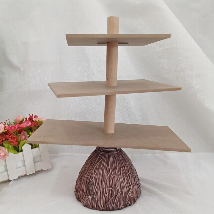 Lisslune | 3-Tiered Witch Broom Shape Stand