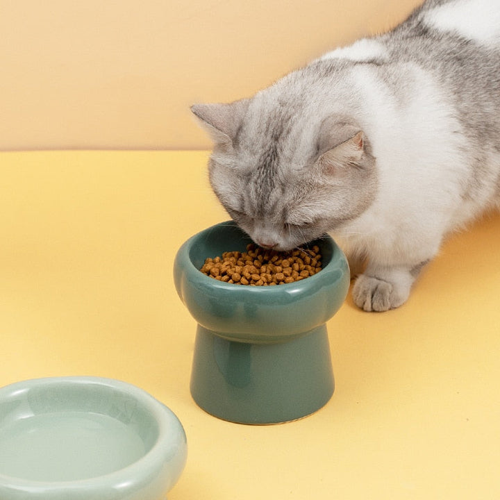 Lisslune | Luna Ceramic Elevated Cat Bowls