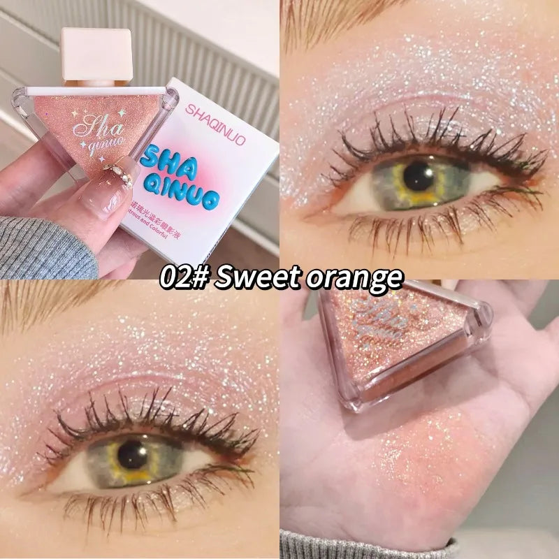 Lisslune | Flüssiger Lidschatten Perlmutt schimmernd Monochrom Perlig Fein Funkelnde Pailletten Lidschatten Highlighter Langanhaltend Schnell trocknend
