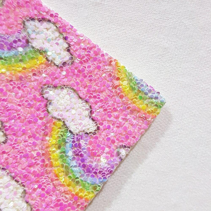 Lisslune | Vibrant Rainbow Synthetic Leather Sheets: Colorful Creative Materials for Projects