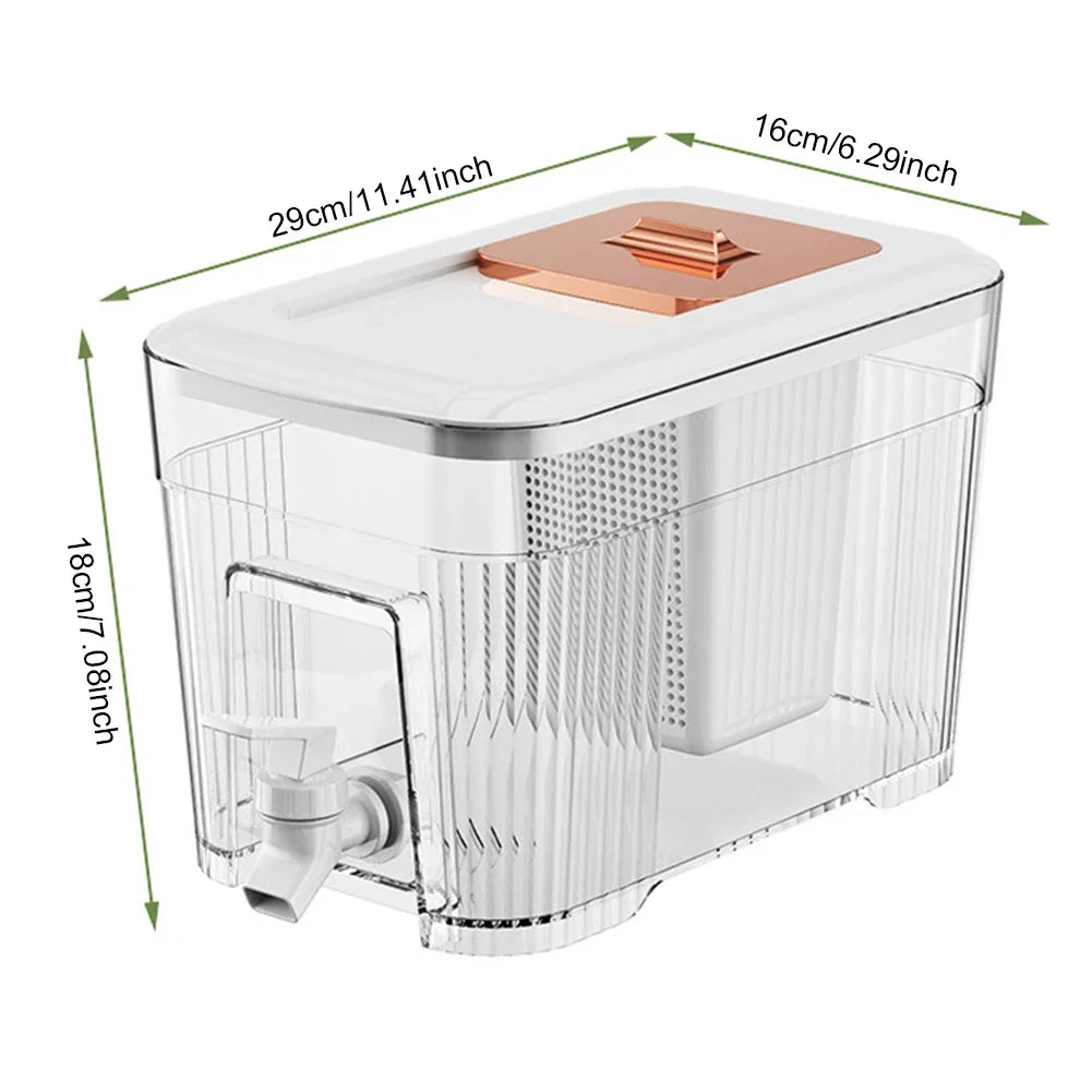 Lisslune | Built-in Spigot Portable Family-Sized Cold Beverage Dispenser