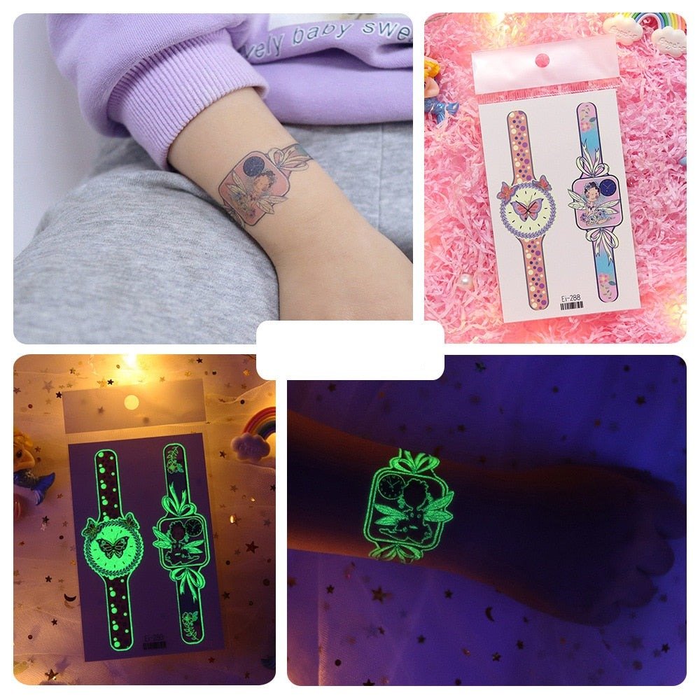Lisslune | Luminous, washable watch tattoo stickers