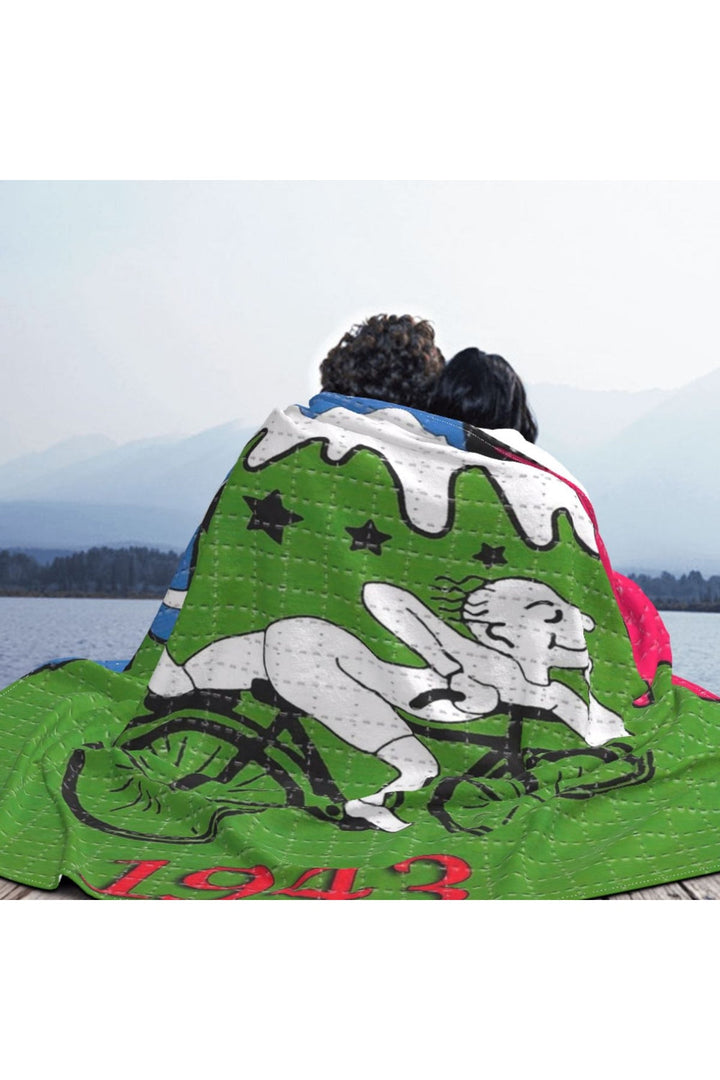 Lisslune | Hoffman Bicycle Day Throw Blanket