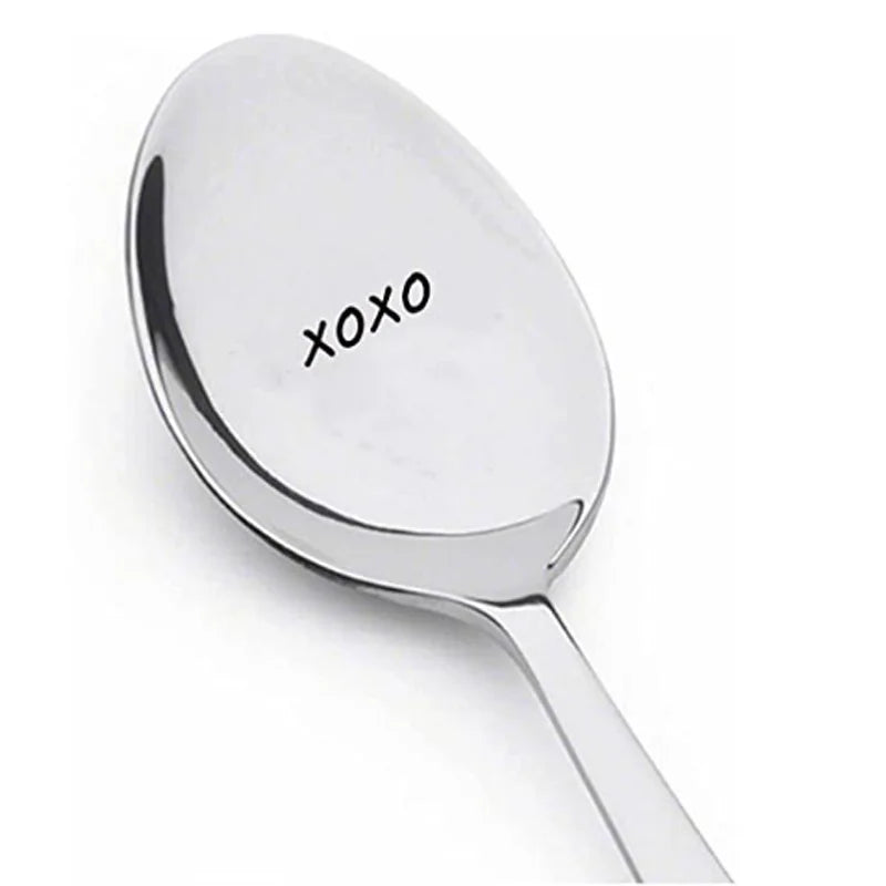 Rynx Valentine’s Day gift stainless steel milk coffee spoon love letter wedding souvenirs anniversary gift for girlfriend boyfriend