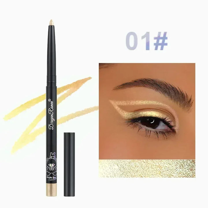Rynx | Glitter Aurora Eyeliner Pencil Multi Chrome Eyeliner Long-lasting shiny metallic eyeshadow Lying silk caterpillar Green Purple Makeup pigment
