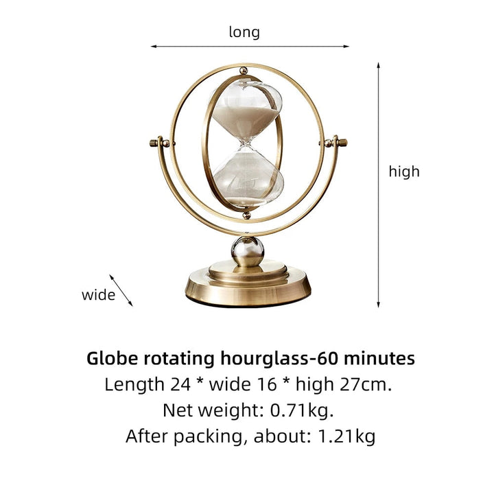 Lisslune | Time Charmer Metal Hourglass Decor