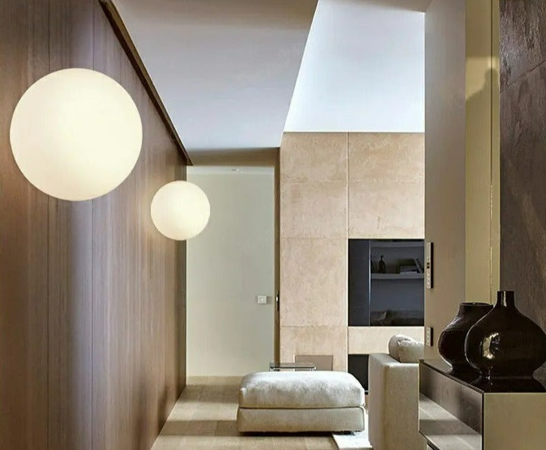Lisslune | GlaciaLuxe – Minimalist Wall Lamp with Glass Stone Design