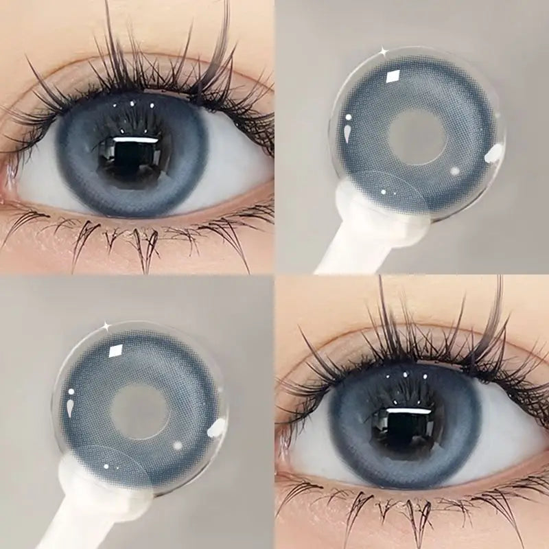 Lisslune | 2 Piece Natural Korea Contact Lenses Myopia Prescription Color Cosmetic Circle Beauty Pupil Makeup Lens New Fast Shipping