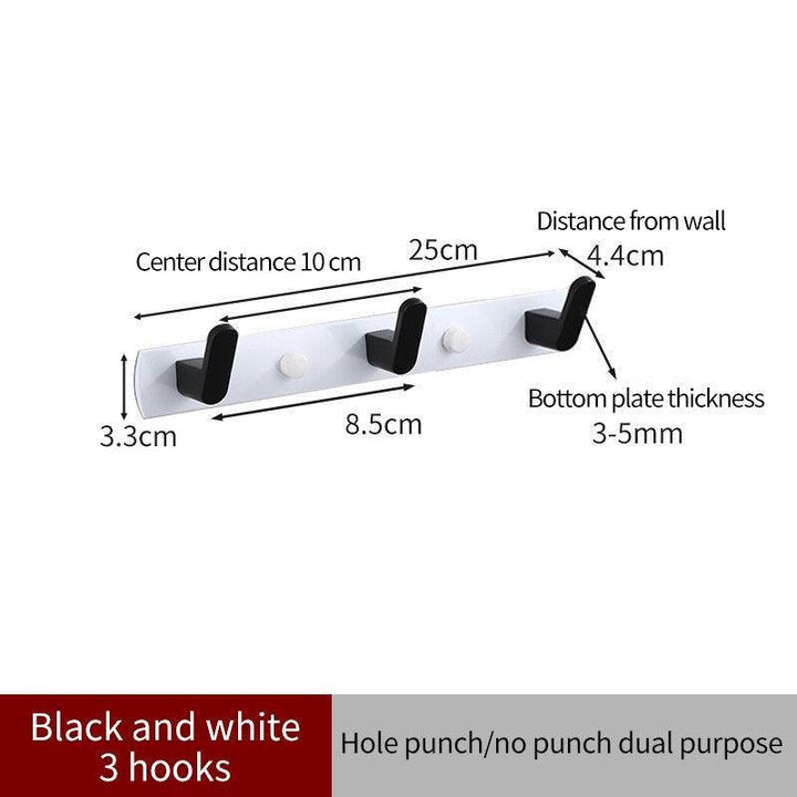 Lisslune | Over-Door Aluminum Hook Organizer: Stylish Storage Solution for Kitchen and Bathroom