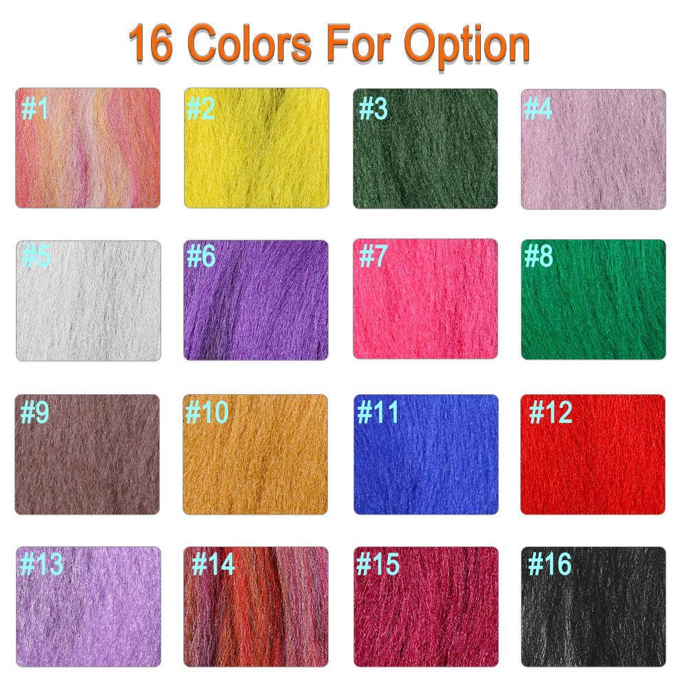 Lisslune | Vivid Synthetic Hair Fly Tying Material - High-Quality Fiber for Authentic Fly Designs