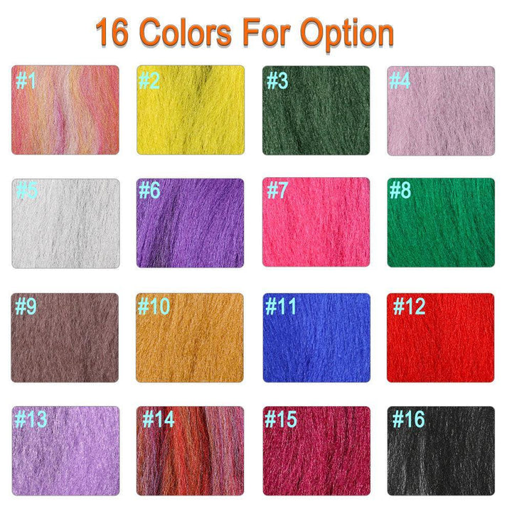 Lisslune | Vivid Synthetic Hair Fly Tying Material - High-Quality Fiber for Authentic Fly Designs