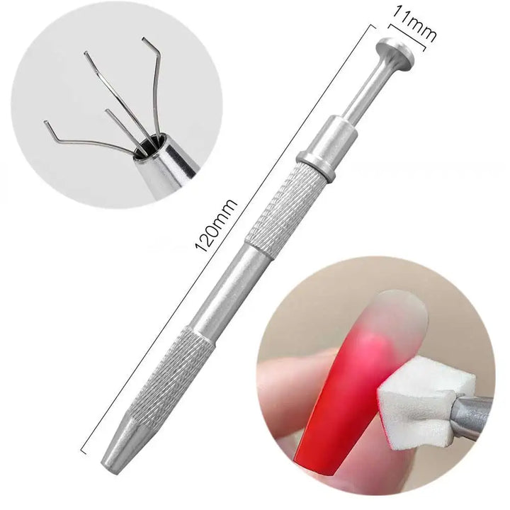 Rynx | 50 pieces square nail art sponges + grab pen set gradient nail brush gel polish design nail sponge grab pen manicure accessories