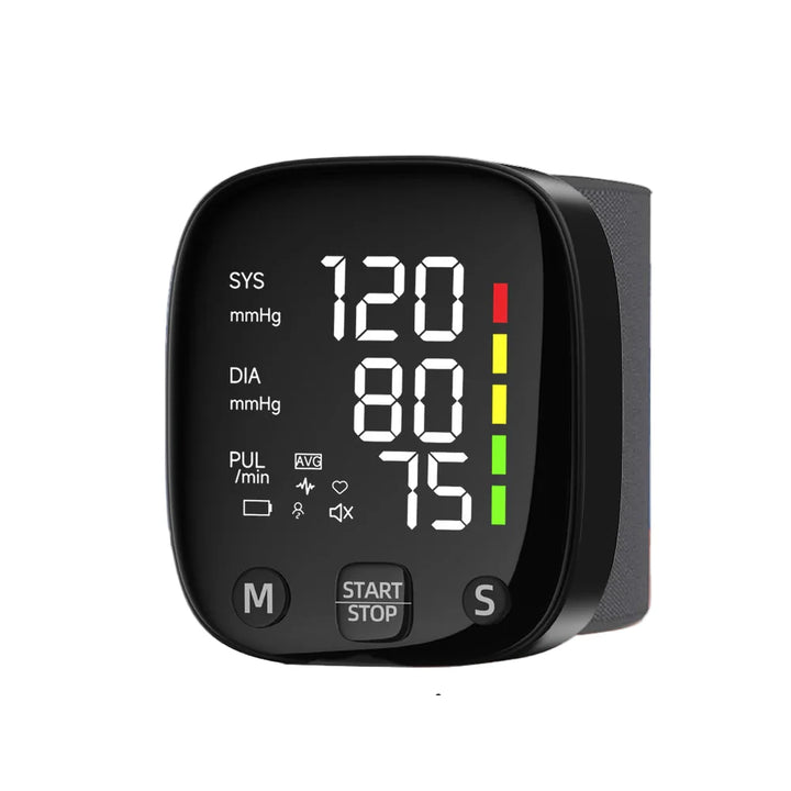 Lisslune | Rechargeable LED Wrist Blood Pressure Monitor with Voice Function – HeartGuard