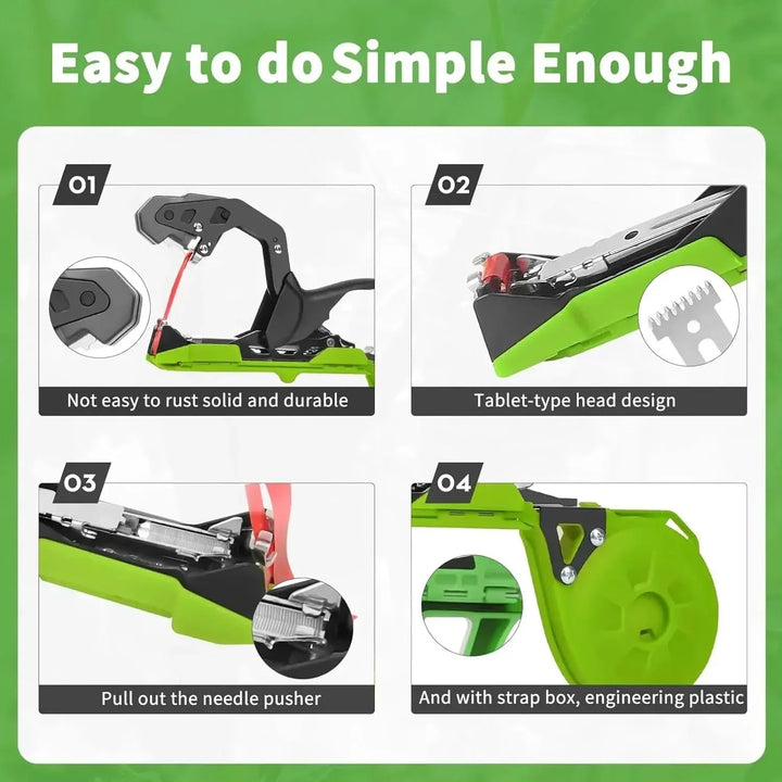 Lisslune | PflanzenHalt Tape Tool – Comfortable plant binder for greenhouse & garden