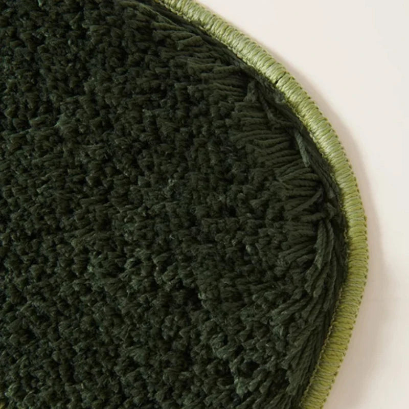 Rynx | Long Tufting Moss Bedroom Carpet Soft Rug for the Living Room Green Plants Floor Mat Non-Slip Doormat Aesthetic Home Decor