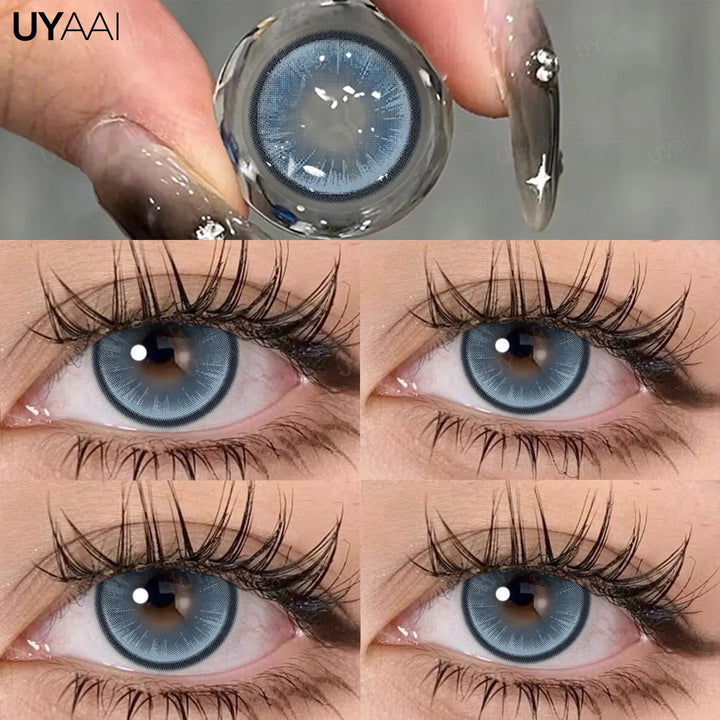 Rynx | Green contact lenses for eyes Cosmetic gray eye lenses y2k Korean style beauty eye color blue lenses