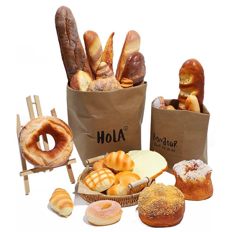 Lisslune | Life-like PU Imitation Rye Bread Sticks for Stylish Home and Event Decoration - Decorative Accents