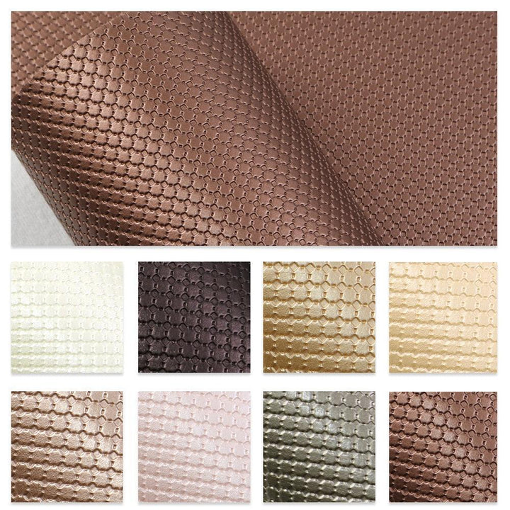 Lisslune | Argyle Patent Faux Leather Craft Sheet - Perfect for DIY Projects, 20*33cm