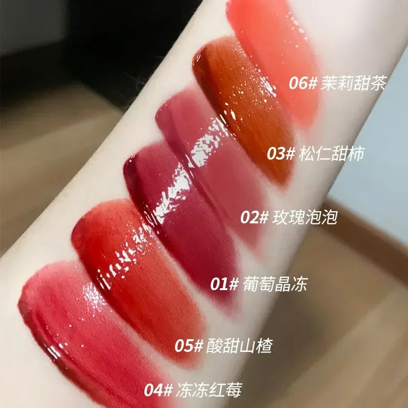 Rynx | Mirror Water Lip Gloss Liquid Lipstick Long-lasting Moisturizing Jelly Tint Korean Makeup Lip Balm Women's Beauty Korean Cosmetics