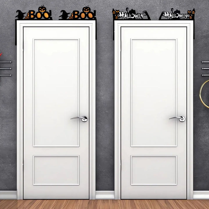 Rynx | Halloween Door Frame Decoration, Bats, Pumpkins, Spider Webs, Door and Window Corner Stickers, Halloween Home Decor