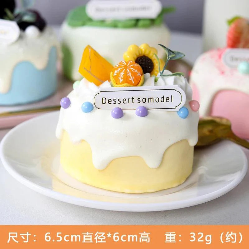 Lisslune | Realistic Dessert Cup Ornaments Set - 1/6PCS Simulation Cake Props for Stunning Photography and Decoration