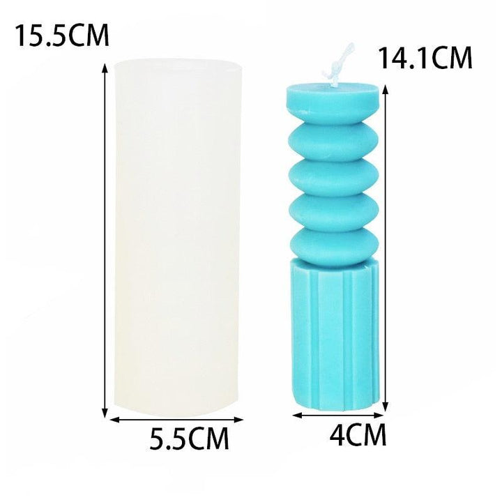 Lisslune | Versatile round silicone mold for DIY candles and treats