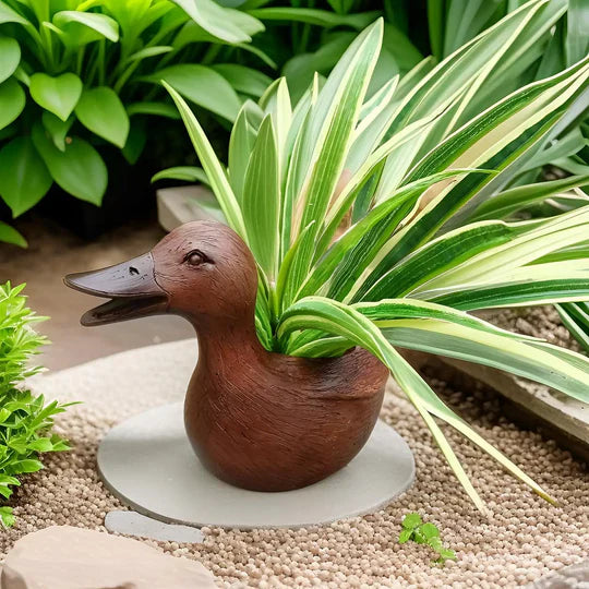 Lisslune | DucklingBloom – Funny duck-shaped plant pot