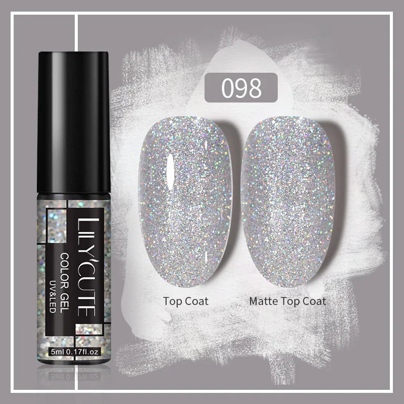 Rynx | 5ML Silver Metallic Painter Liner Gel Nail Polish Super Bright Mirror Drawing Gel Semi Permanent Line French Nail Art