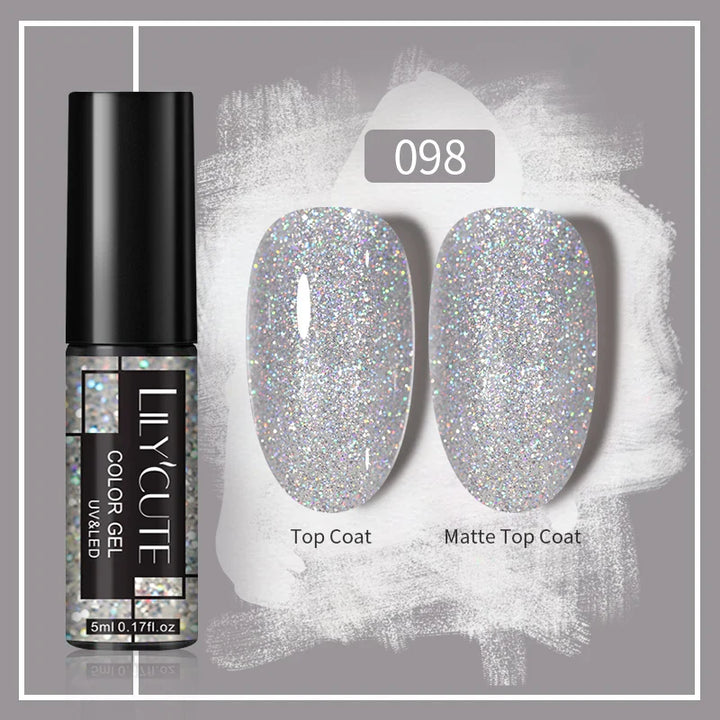 Rynx | 5ML Silver Metallic Painter Liner Gel Nail Polish Super Bright Mirror Drawing Gel Semi Permanent Line French Nail Art