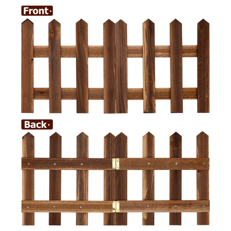 Lisslune | Decorative wooden garden fence for flower beds and outdoor areas