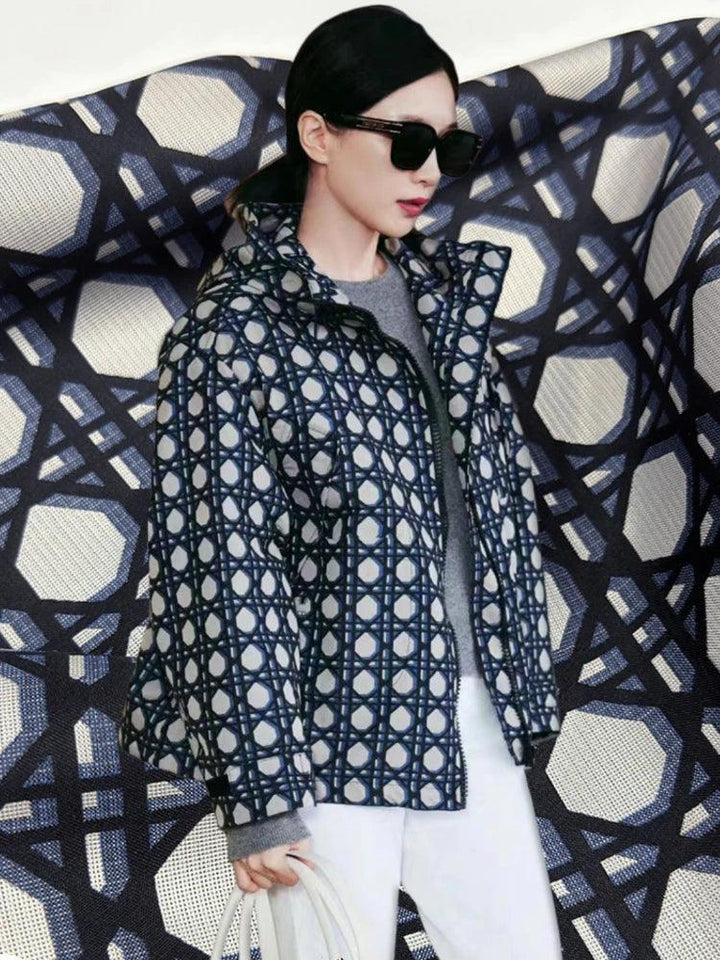 Lisslune | Adjustable Premium Jacquard Polyester Fabric for DIY Windbreaker Dress Creations
