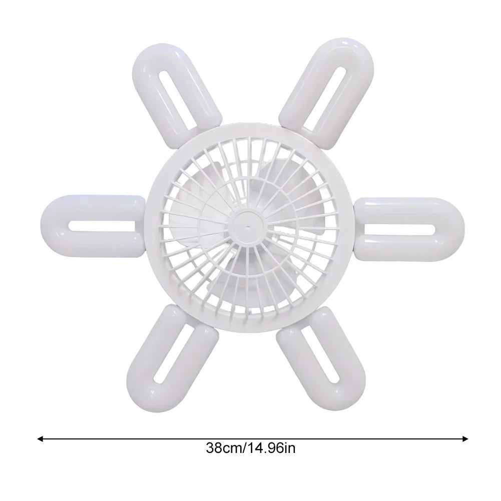 Lisslune | Silent Adjustable Remote Control Ceiling Foldable Fan Lamp
