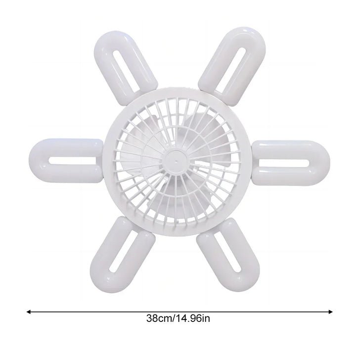 Lisslune | Silent Adjustable Remote Control Ceiling Foldable Fan Lamp