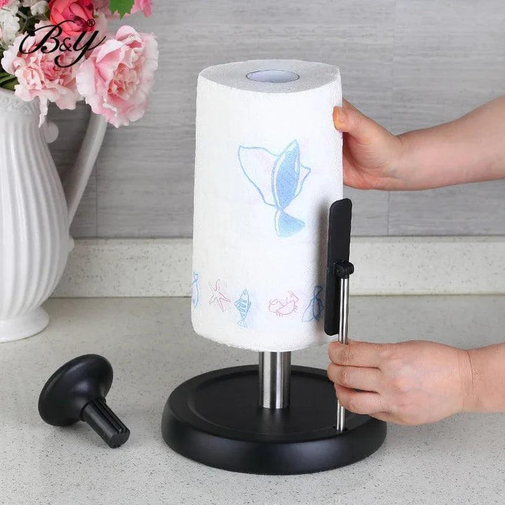 Lisslune | Elegant stainless steel paper roll holder for kitchen and bathroom